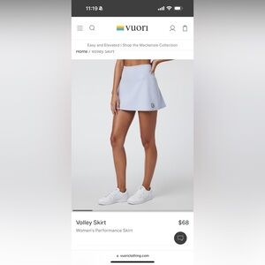 Vuori volley skirt in the color peri